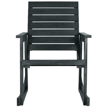 SAFAVIEH Alexei Rocking Chair, Dark Slate Gray FOX6702K